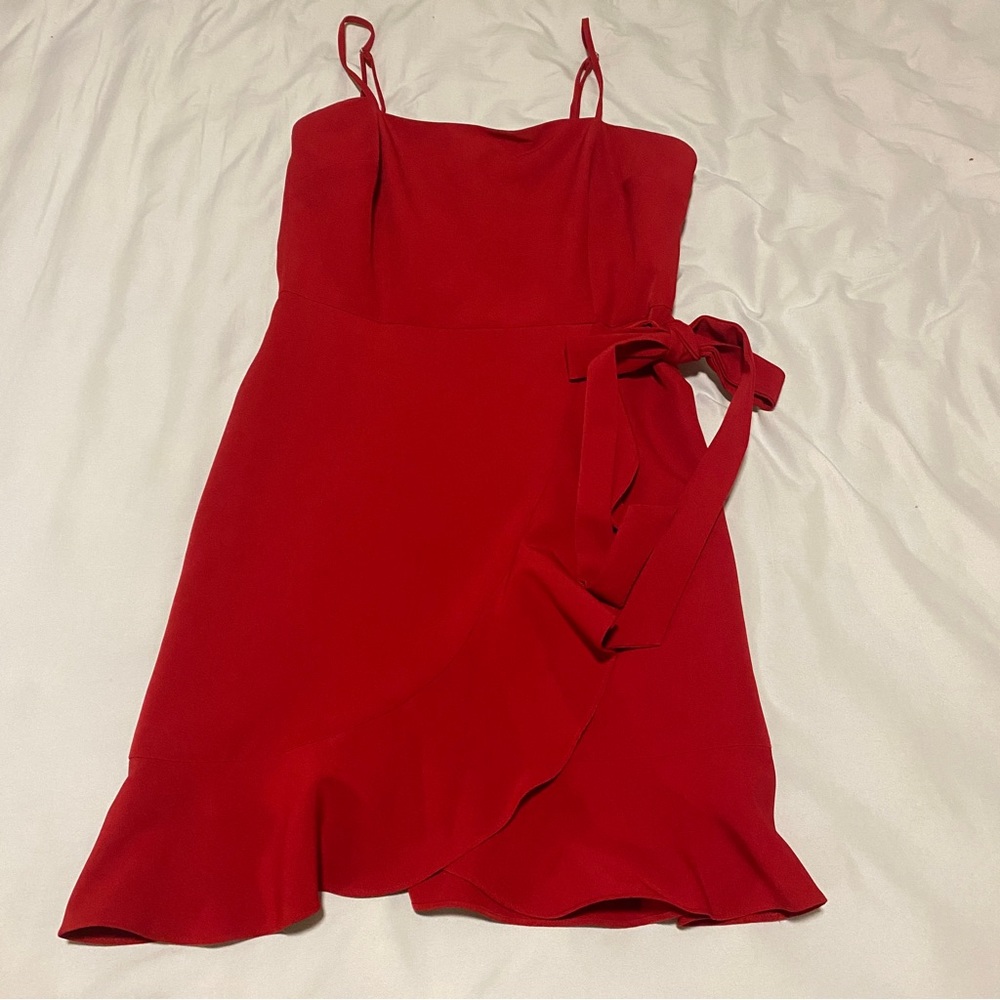 Gianni Bini Semi Formal Red Tie Dress